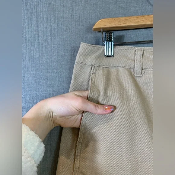 Twik Beige Cropped Carpenter Pants - Picture 5 of 9